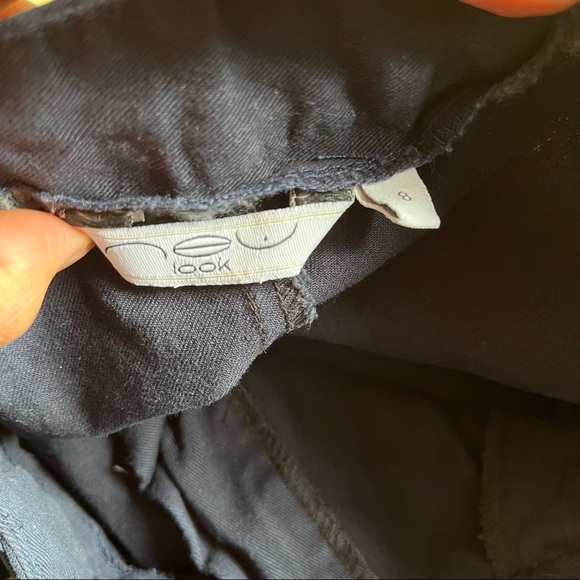 New Look 100% Cotton Pants Slim Leg High Waist Size 8 - Picture 2 of 9